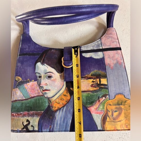 🌟FINAL🌟 Handpainted Vintage Jeon Los Angeles  Leather Bag. RARE! - Picture 8 of 16